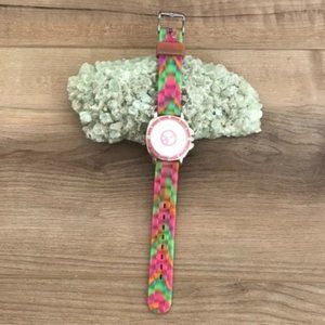 Multicolored Peace Silicone Watch!!